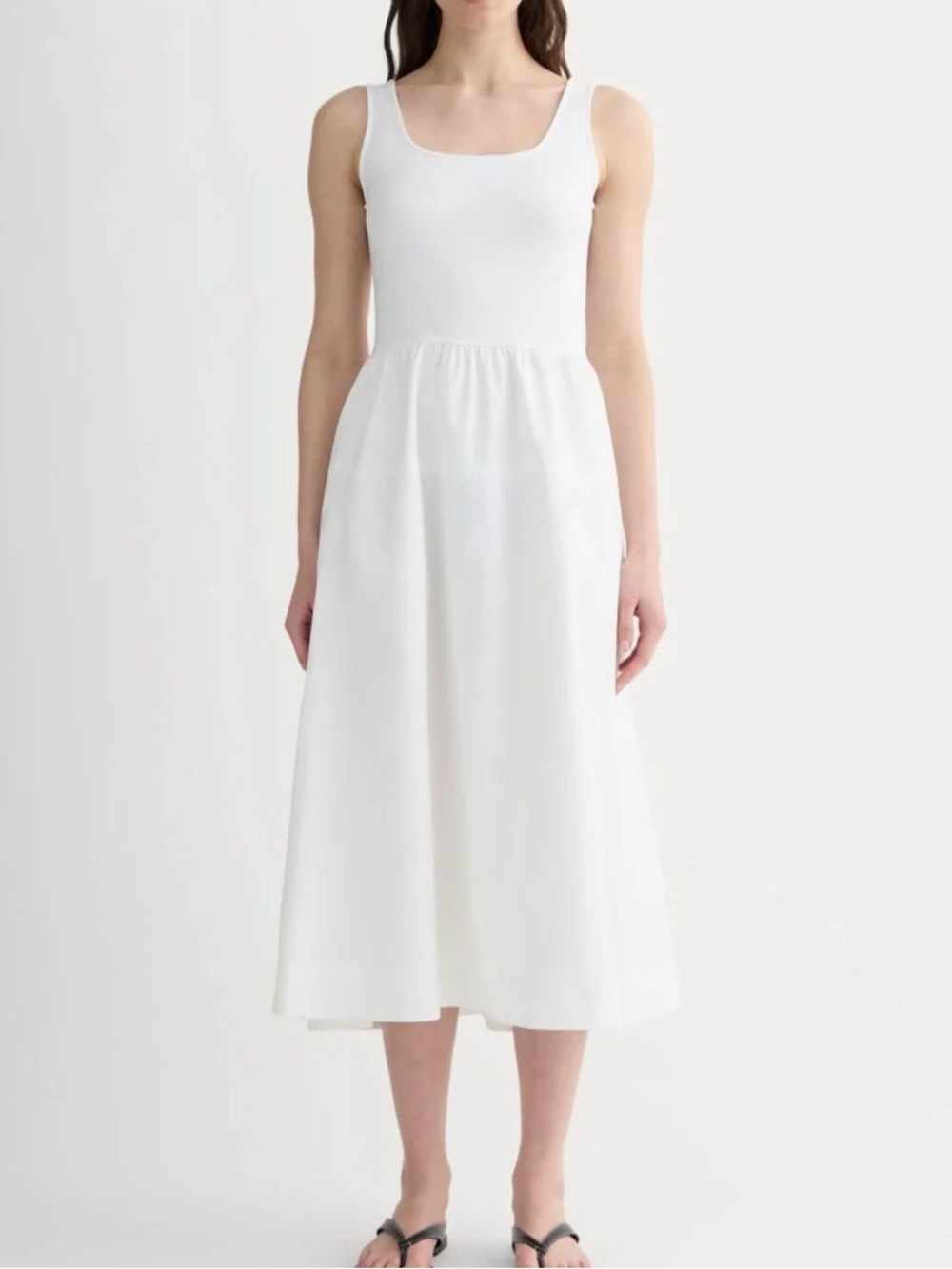 Everlane THE FORM RIVIERA DRESS - Size L - white